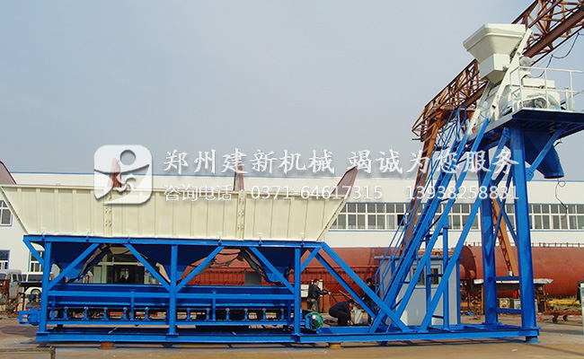 YHZS50移动式搅拌站在广州客户现场成功投产作业(图1)